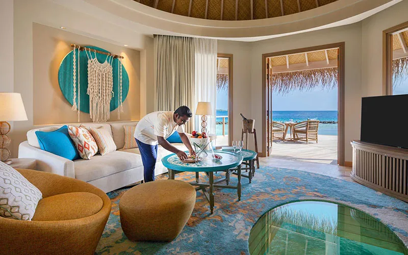 The Nautilus Maldives — Интерьер водной виллы